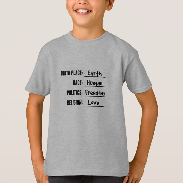 BIRTHPLACE EARTH KIDS T-SHIRT (Front)