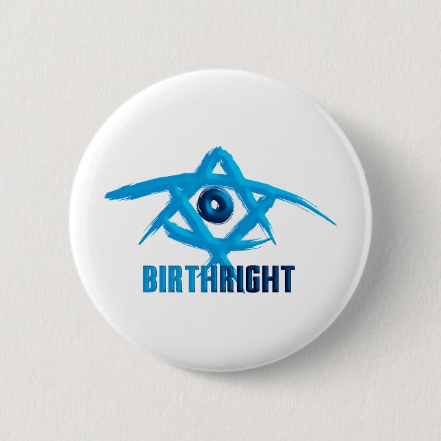 Birthright 6 Cm Round Badge (Front)