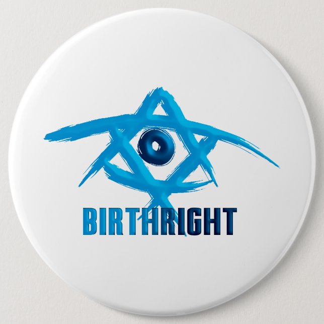 Birthright 6 Cm Round Badge (Front)