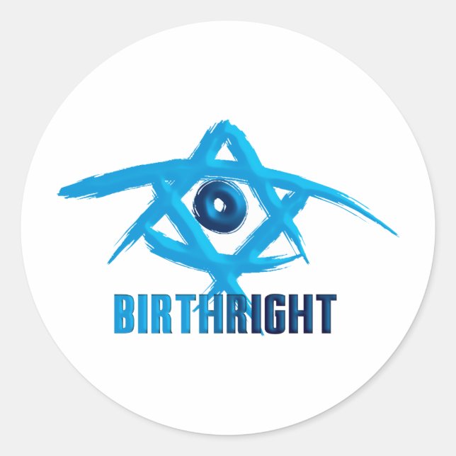 Birthright Classic Round Sticker (Front)