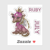 Birthstone Baby Dragon July Ruby