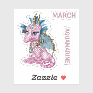 Birthstone Baby Dragon March Aquamarine