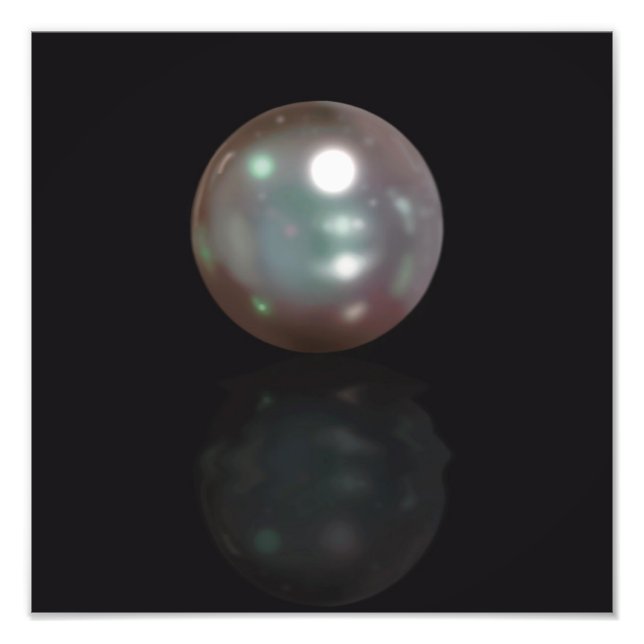 Birthstone Pearl June Photo Print (Front)