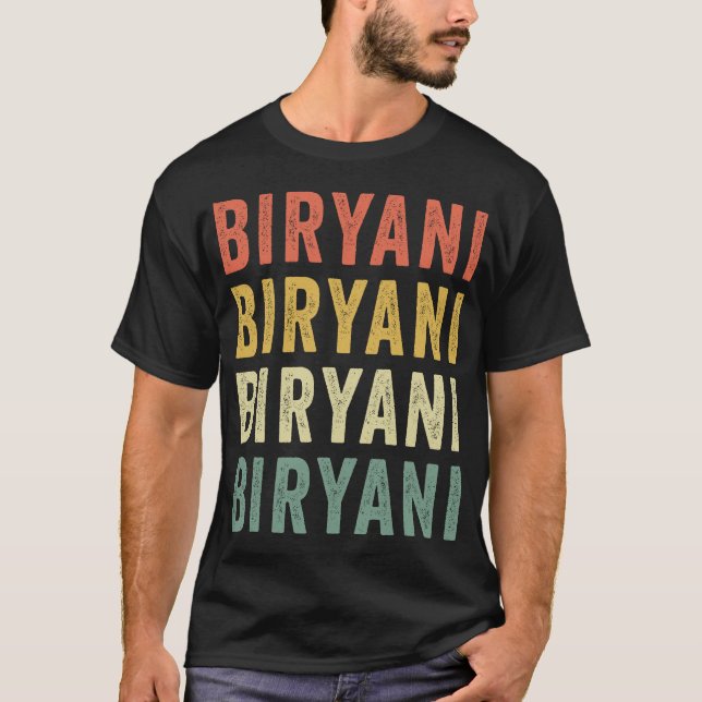 Biryani Retro T-Shirt (Front)