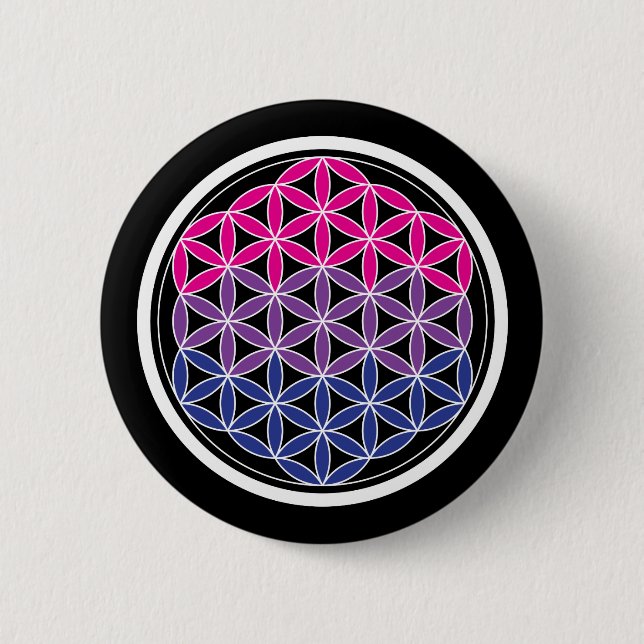 biSacred geometry 6 Cm Round Badge (Front)
