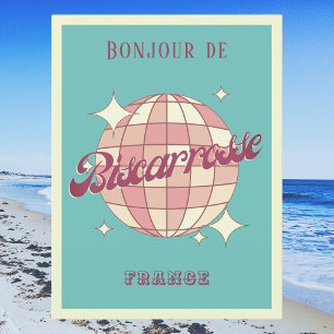 Biscarosse France vacation retro Postcard