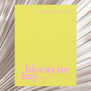 Biscayne Bay Florida modern city Postcard