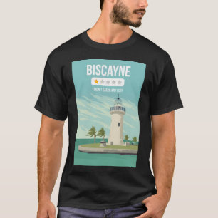 Biscayne Funny One Star Review National Park Trave T-Shirt