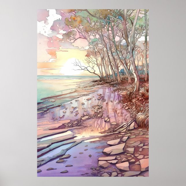 Biscayne National Park Art Poster (Front)
