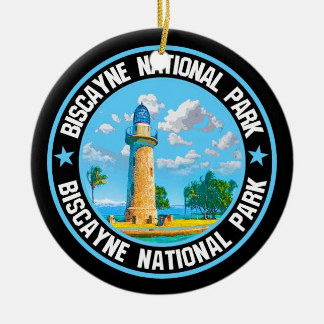Biscayne National Park                             Ceramic Tree Decoration (Front)