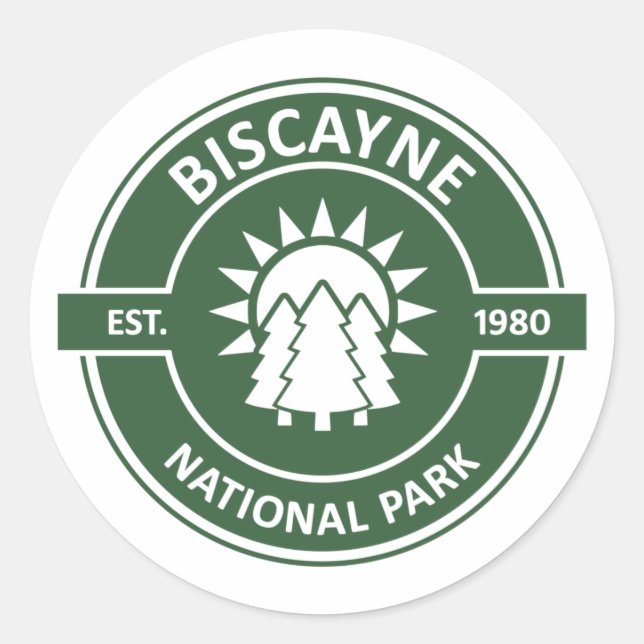 Biscayne National Park Classic Round Sticker (Front)