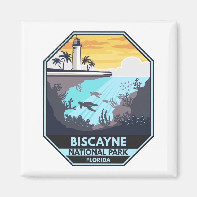 Biscayne National Park Florida Emblem  Magnet (Front)