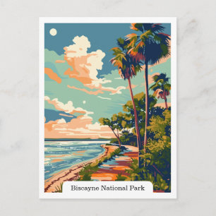 Biscayne National Park, Florida Travel Vintage  Postcard