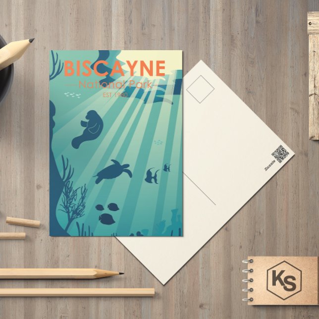 Biscayne National Park Florida Underwater Maritime Postcard (Creator Uploaded)