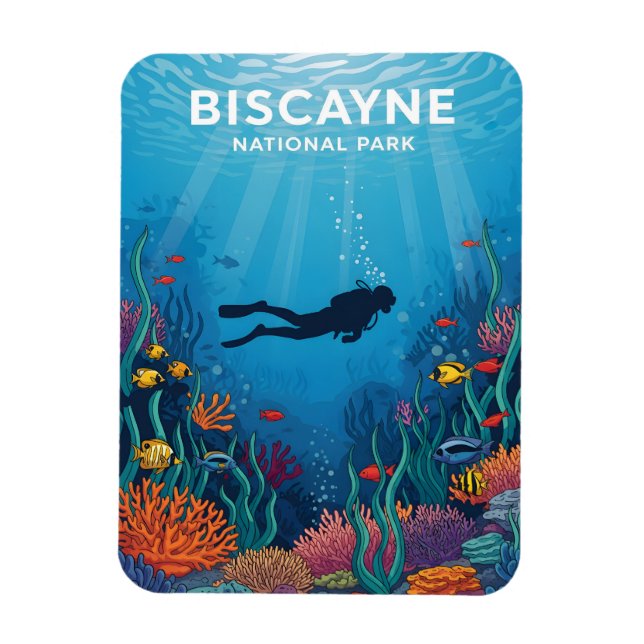 Biscayne national park magnet (Vertical)