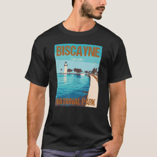 Biscayne National Park Miami Poster Design T-Shirt