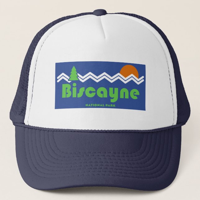 Biscayne National Park Retro Trucker Hat (Front)