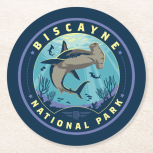 Biscayne National Park Round Paper Coaster