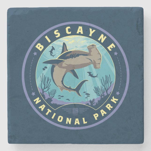 Biscayne National Park Stone Coaster (Front)