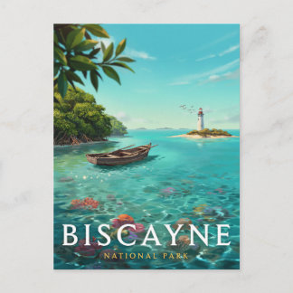 Biscayne National Park Tropical Lagoon Art Postcard