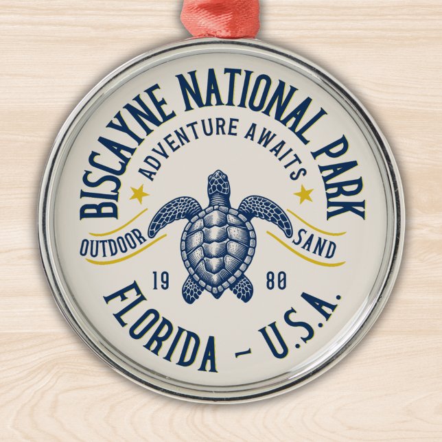 Biscayne Nature Reserve Florida Metal Tree Decoration (Creator Uploaded)