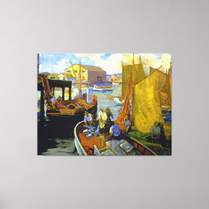 Bischoff - San Pedro Harbour Canvas Print