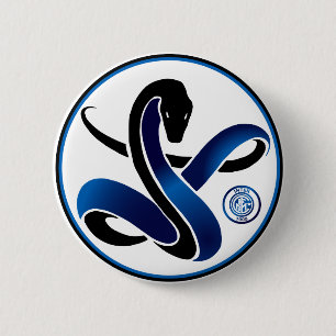 Biscione Nerazzurro Inter (Snake pin) 6 Cm Round Badge