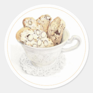 BISCOTTI 3" Round Stickers