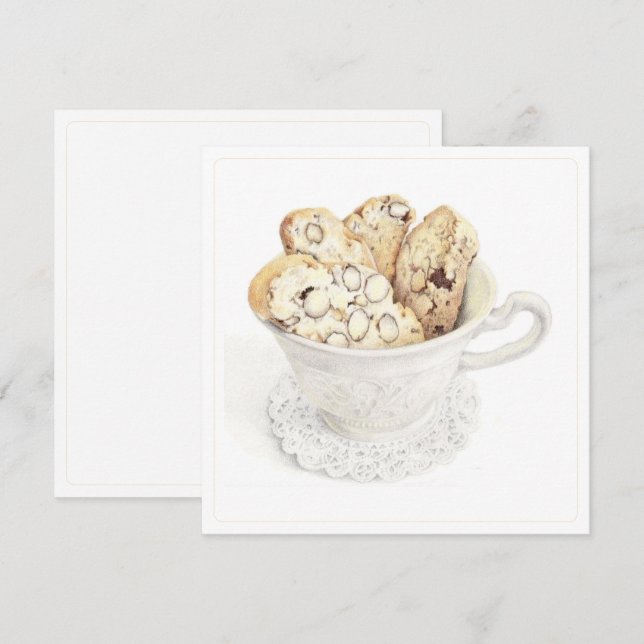 BISCOTTI 5.25" Square Flat Card  (Front/Back)