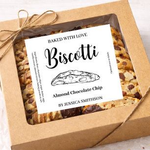 Biscotti Custom Homemade label BIS001cp