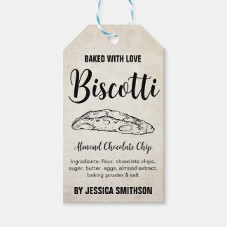 Biscotti Custom Homemade label BIS002btag