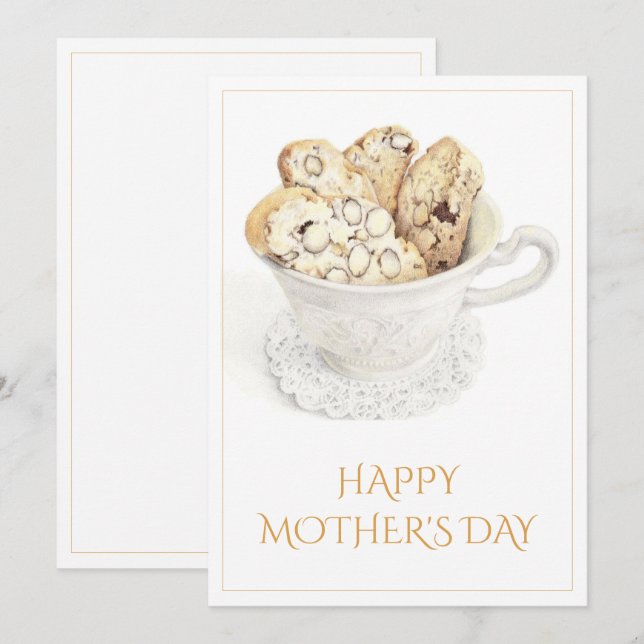 BISCOTTI Mother's Day 5x7 Flat Card (Front/Back)