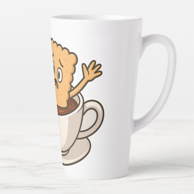 Biscuit in Trouble Inside a Coffee Cup (Right)