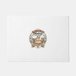 Biscuit Making Kneading Cat Biscuit Making Kneadin Doormat