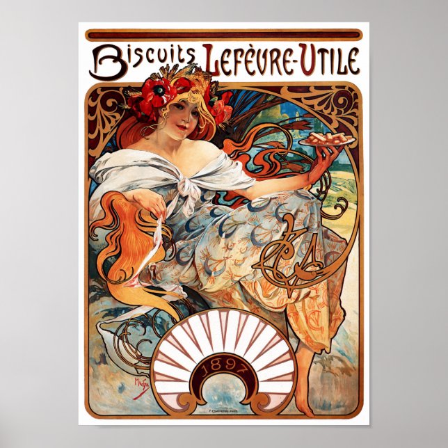 Biscuit, Mucha Poster (Front)