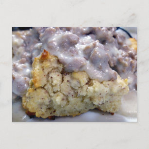 Biscuits & gravy postcard