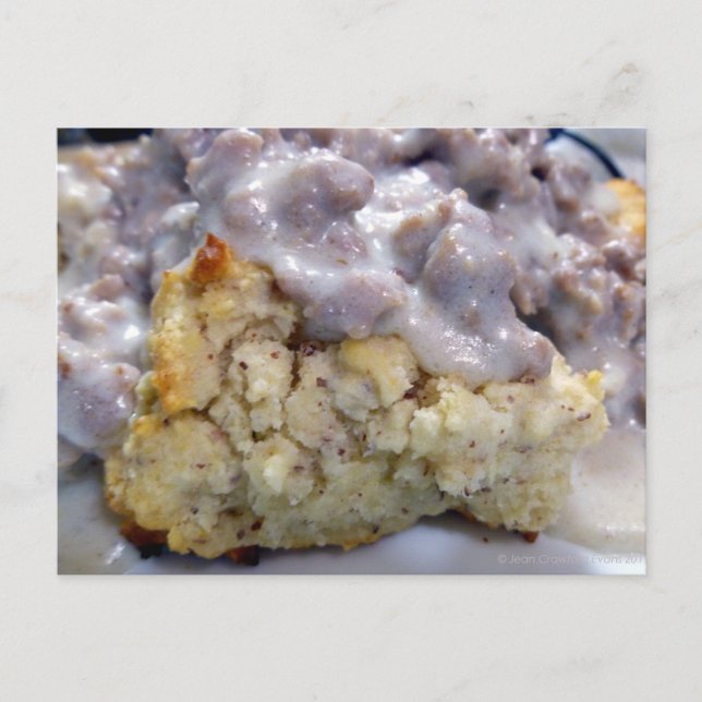 Biscuits & gravy postcard (Front)