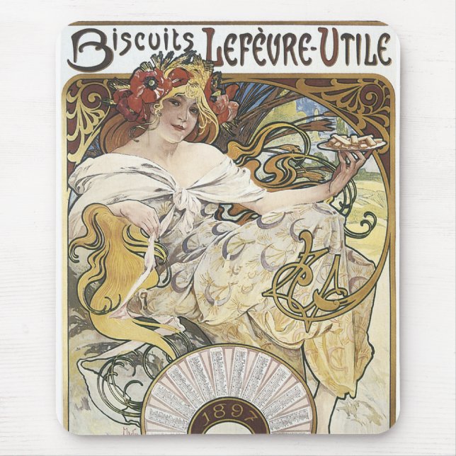 Biscuits Lefeure-1897 Mouse Pad (Front)