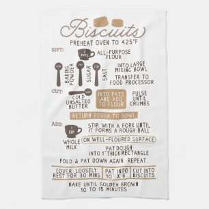 Biscuits Scone Recipe Tea Kitchen Towel