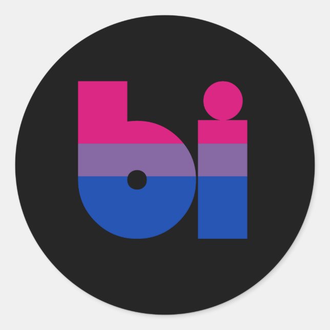 BISEXUAL 2 CLASSIC ROUND STICKER (Front)