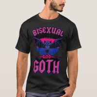 Bisexual And Goth Gothic Emo Bat Pride LGBTQ Hallo