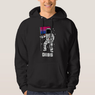 Bisexual Astronaut Bi Flag Dibs Pride Lgbtq Men Wo Hoodie