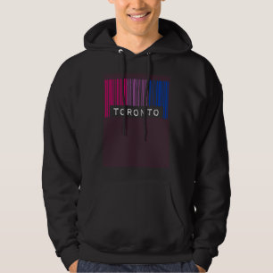 Bisexual Barcode Pride Toronto Canada Queer Aesthe Hoodie