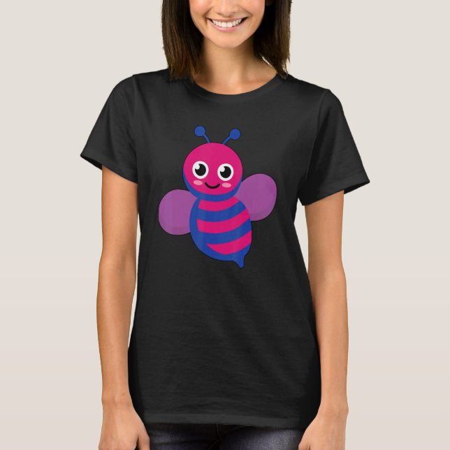 Bisexual Bee Bisexual T-Shirt (Front)