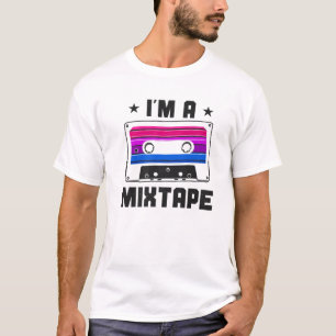 Bisexual Bi Pride Flag Cassette Tape I'm A Mixtape T-Shirt