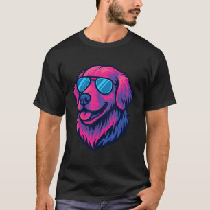 Bisexual Bi Pride Flag Colours Golden Retriever La T-Shirt