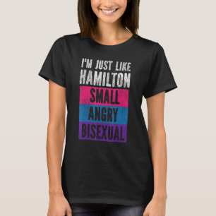 Bisexual Bi Pride Flag I'm Just Like Hamilton Smal T-Shirt