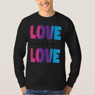 Bisexual Bi Pride Flag Love Is Love T-Shirt