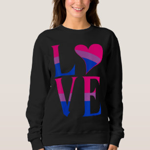 Bisexual Bi Pride Flag Love Support Men Women Boys Sweatshirt