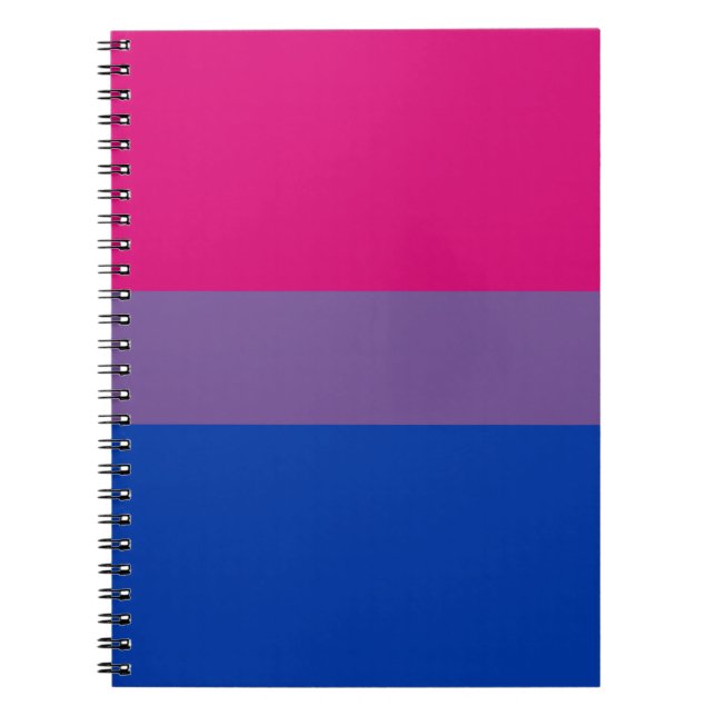 Bisexual Bi Pride Flag Spiral Notebook (Front)